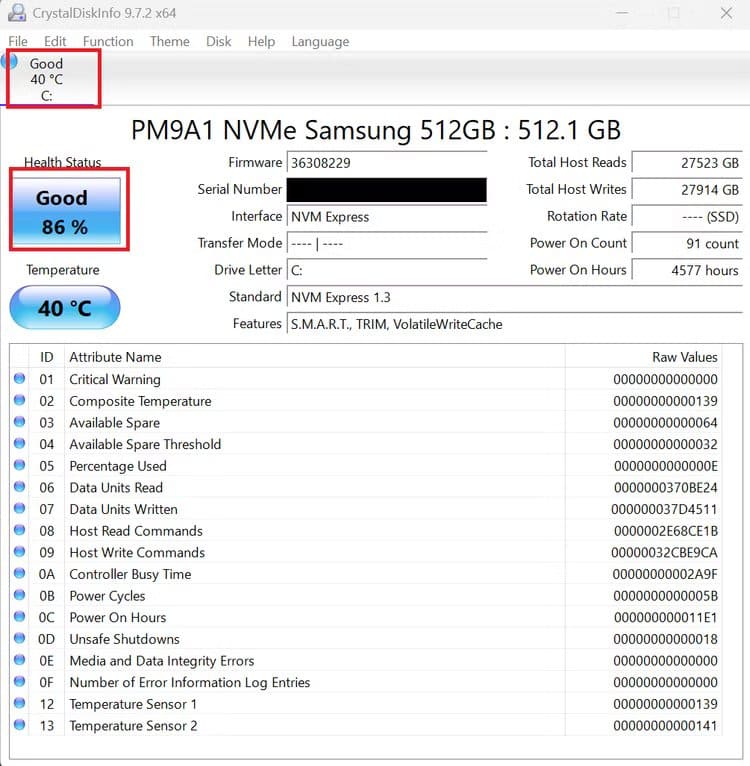 crystalmarkinfo-screenshot أدوات مجانية ضرورية لإصلاح أي جهاز كمبيوتر من خلال USB