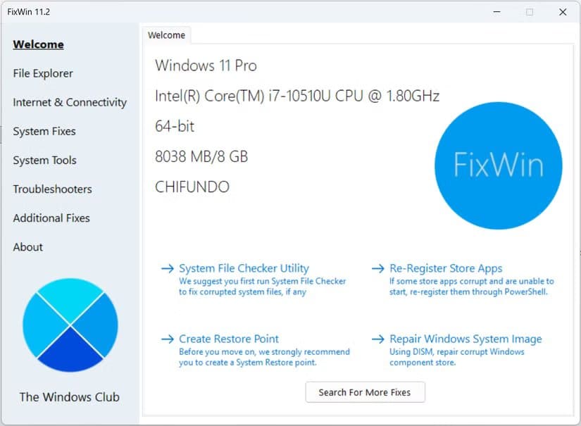 fixwin-11-on-windows-11 تطبيقات محمولة لا غنى عنها تجعل أي محرك USB أداة قوية جاهزة للعمل