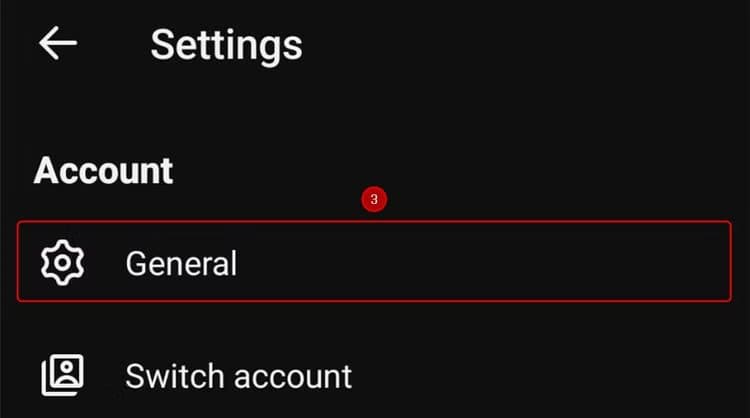 general-is-selected-in-the-settings-menu-of-the-android-youtube-app كيفية تحسين تجربة تصفح YouTube بتغيير إعداد واحد فقط