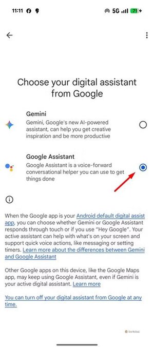 google-assistant-option-in-pixel-10 طرق فعّالة لإيقاف ميزات الذكاء الاصطناعي المزعجة في هواتف Google Pixel