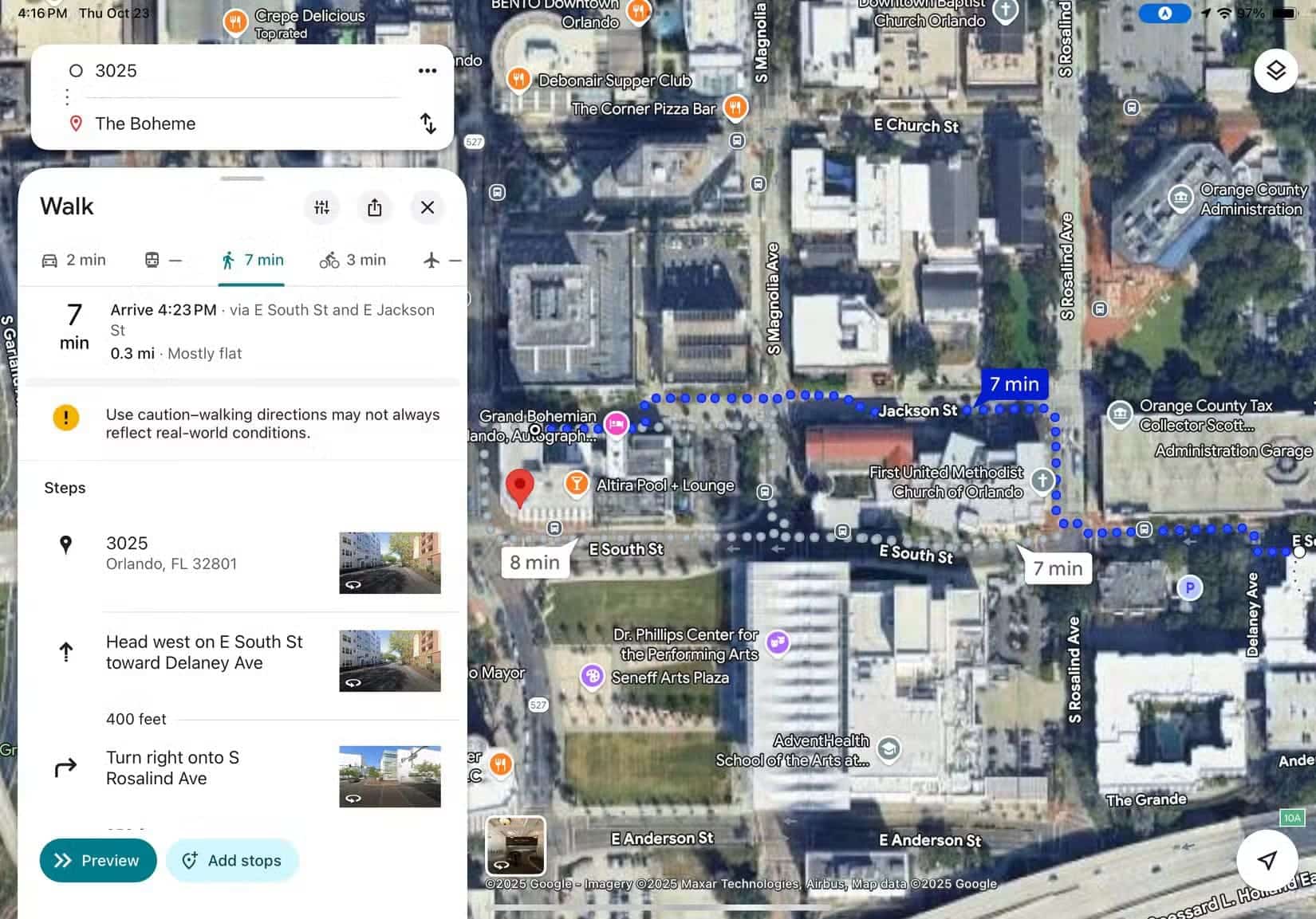 google-maps-walking-directions Waze يتفوّق على Google Maps بميزة تغيّر تجربة القيادة بالكامل