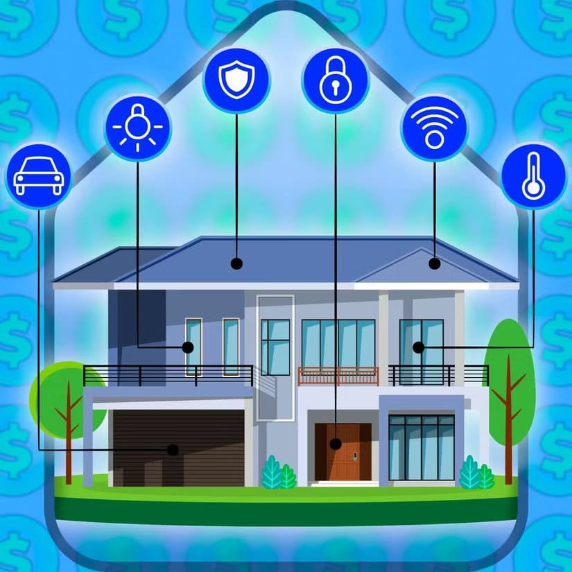 illustration-of-a-smart-home-with-some-money-icons-in-the-background أفكار ذكية لاستخدام وحدة تحكم PlayStation 3 القديمة بطريقة مفيدة