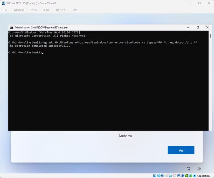 installing-windows-11-with-a-registry-hack-to-bypass-the-microsoft-account-requirement حيلة بسيطة لتثبيت Windows 11 دون الحاجة إلى حساب Microsoft