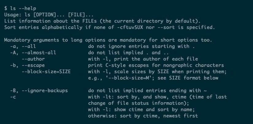 linux-ls-help أوامر لينكس التي تحولك من مستخدم عادي إلى محترف