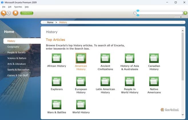 microsoft-encarta-history-s-page تطبيقات ويندوز القديمة التي نفتقدها بشدة اليوم