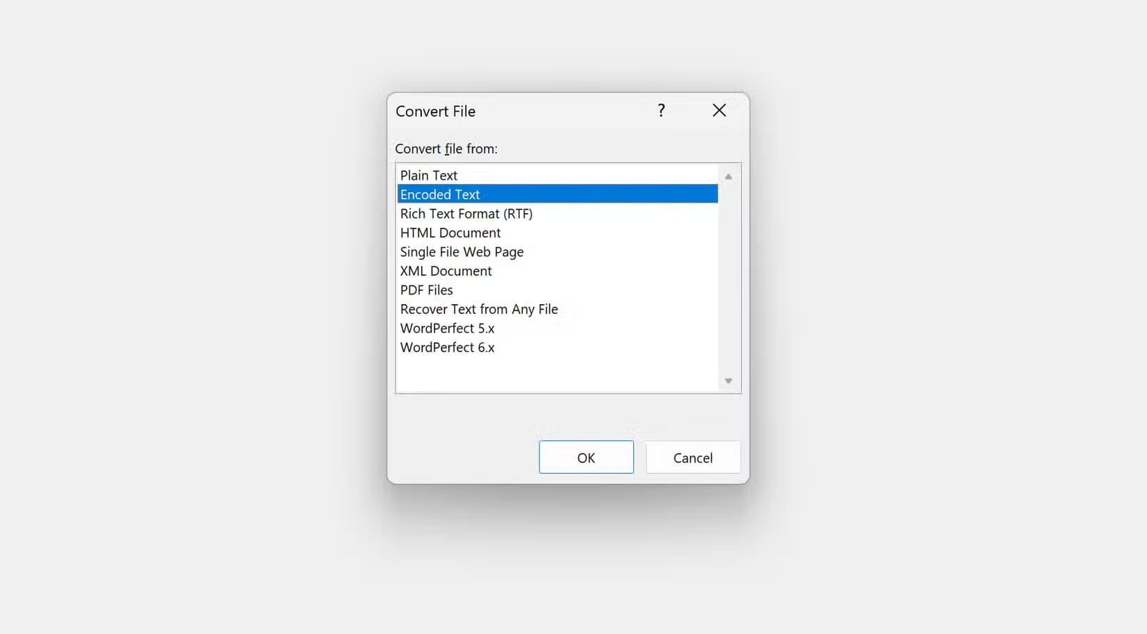 microsoft-word-convert-file-1 طرق فعالة لإصلاح أخطاء مستند Word واستعادة النص المفقود