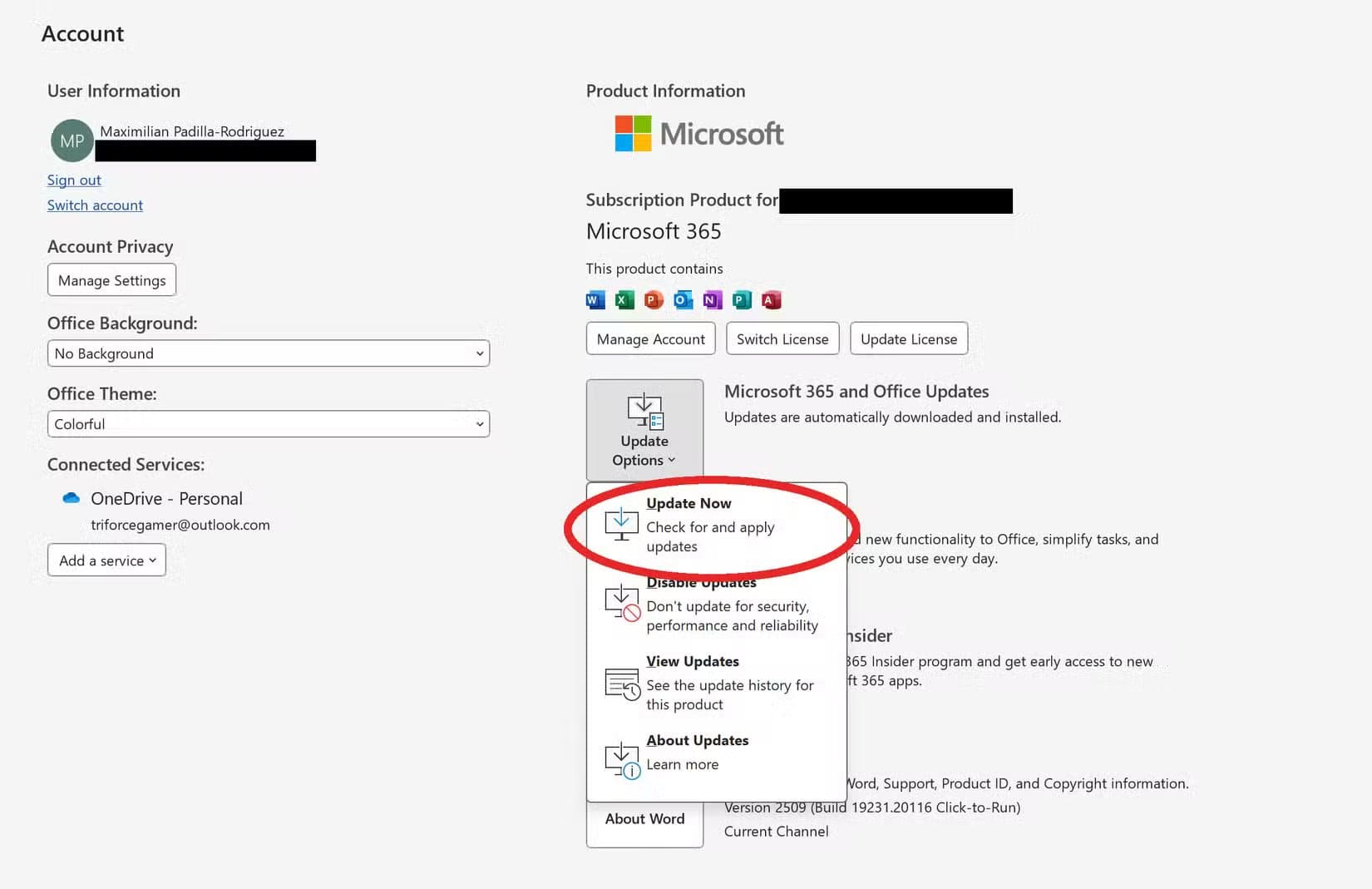 microsoft-word-update-2 طرق فعالة لإصلاح أخطاء مستند Word واستعادة النص المفقود