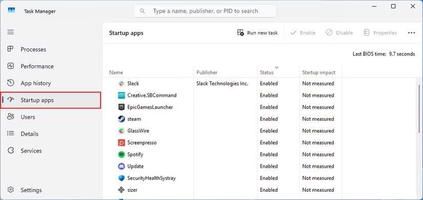 open-the-task-manager-window-then-select-startup-apps-to-view-which-apps-are-enabled-or-disabled إعدادات خفية في Windows 11 تعيد لجهازك السرعة التي فقدها