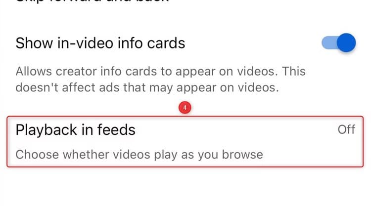 playback-in-feeds-is-selected-in-the-playback-menu-of-the-ios-youtube-app كيفية تحسين تجربة تصفح YouTube بتغيير إعداد واحد فقط