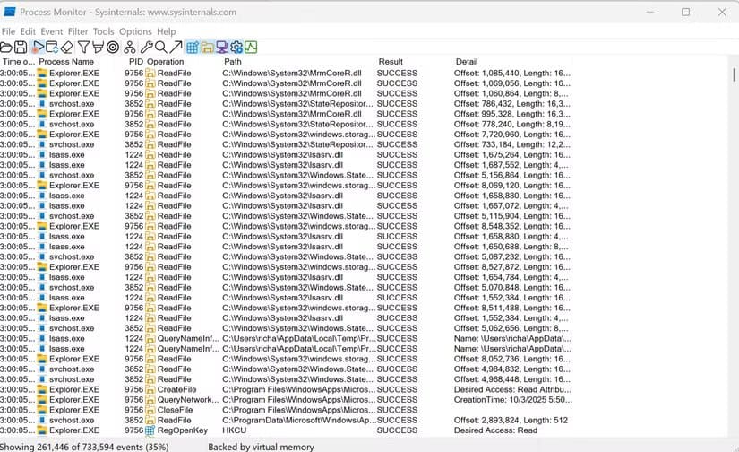 procmon-utility أدوات مجانية ضرورية لإصلاح أي جهاز كمبيوتر من خلال USB