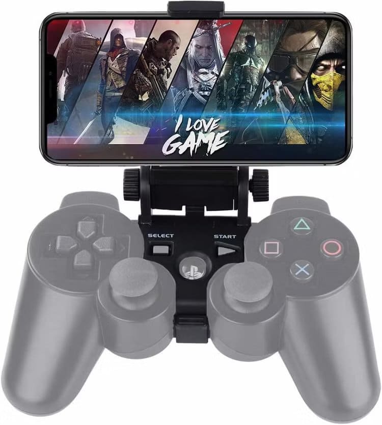 ps3-controller-android-phone-mount-from-megadream أفكار ذكية لاستخدام وحدة تحكم PlayStation 3 القديمة بطريقة مفيدة