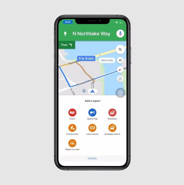 reporting-an-accident-on-google-maps إيماءات خرائط Google التي تجعل القيادة أسهل