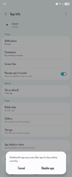 screenshot_20251023_051153_settings خطوات بسيطة لإيقاف ميزات الذكاء الاصطناعي المزعجة على هواتف Samsung Galaxy
