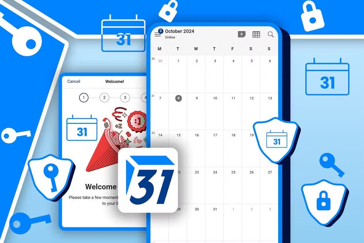 screenshots-of-tuta-calendar-with-the-logo-and-some-security-icons أفضل بدائل مجانية لتطبيقات أندرويد الشهيرة لحماية الخصوصية