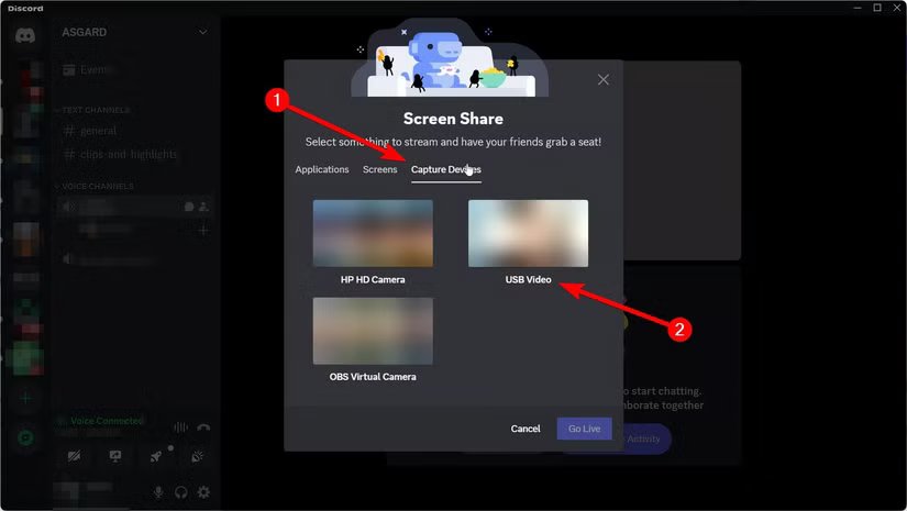 select-ps5-usb-video-stream-discord خطوات بث PS5 على Discord ومشاركة لعبك مع الأصدقاء