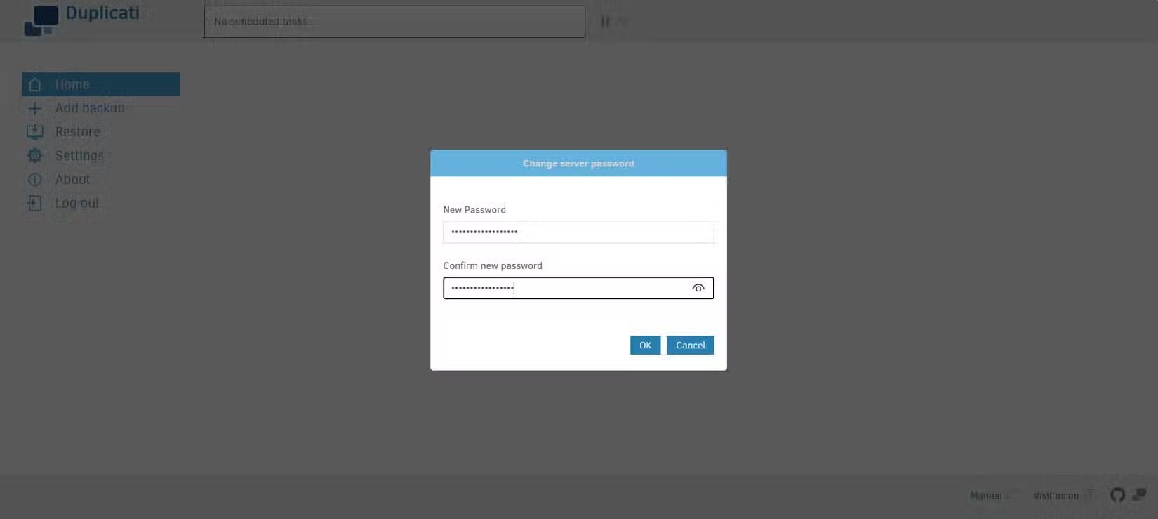 setting-the-passphrase-in-duplicati طريقة موثوقة لعمل نسخ احتياطي لملفات Windows باستخدام أداة مفتوحة المصدر
