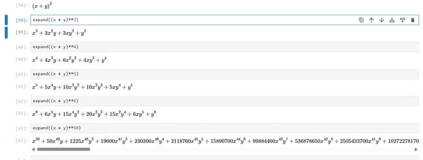 sympy-pascal-s-triangle بناء محرك حسابي بقدرات Wolfram Mathematica باستخدام Python