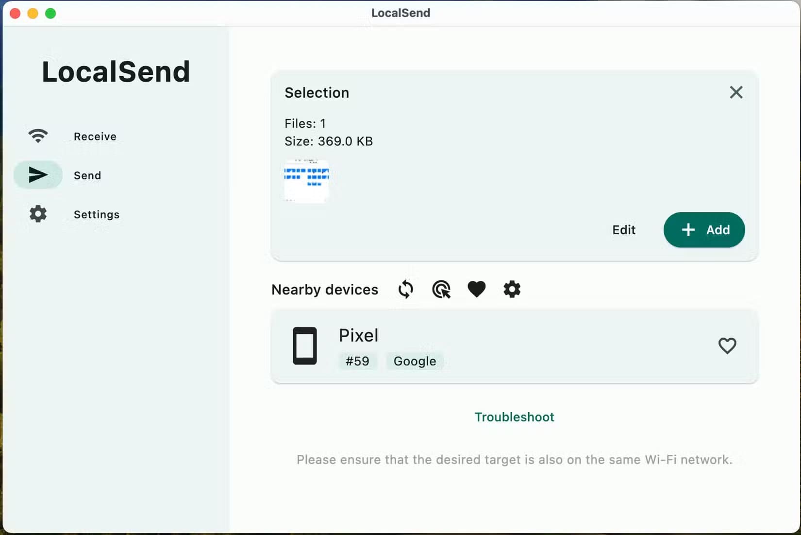 the-localsend-app-on-mac-connected-to-a-pixel اثنتا عشرة أداة مفتوحة المصدر جعلت استخدامي لجهاز Mac أسرع وأكثر إنتاجية