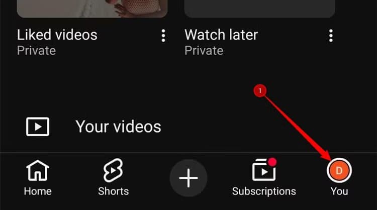 the-profile-icon-in-the-bottom-menu-of-the-android-youtube-app كيفية تحسين تجربة تصفح YouTube بتغيير إعداد واحد فقط