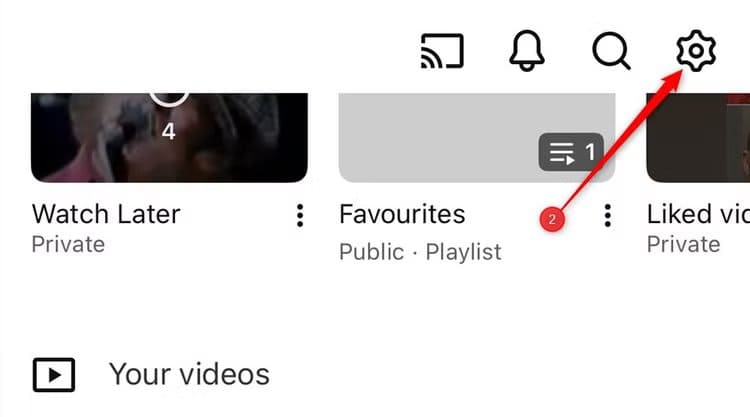 the-settings-cog-in-the-ios-youtube-app كيفية تحسين تجربة تصفح YouTube بتغيير إعداد واحد فقط