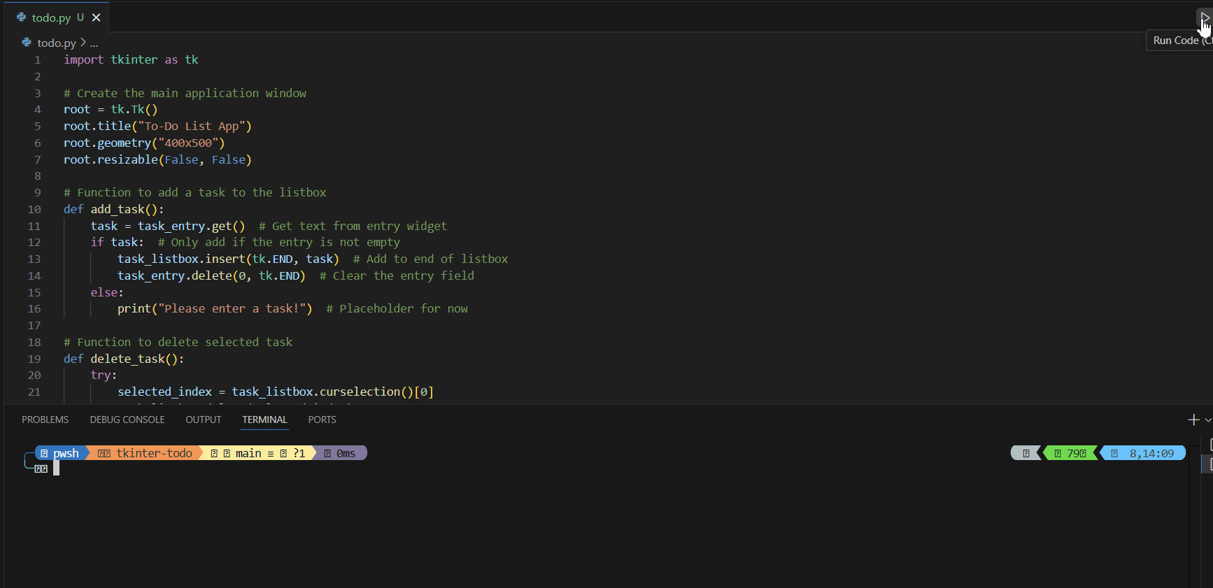 todo-anim ابدأ ببناء تطبيقك الرسومي الأول في Python باستخدام مكتبة Tkinter