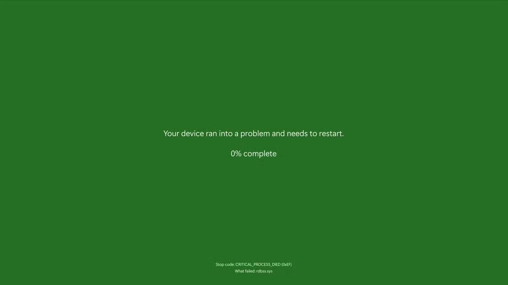 unexpected-restart-screen-green أسباب تجعلك تفكر في تعطيل بدء التشغيل السريع في ويندوز