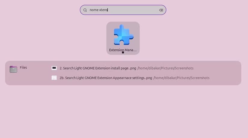 3a-performing-a-fuzzy-search-on-gnome-activities-overview حلول فعّالة لأكثر مشاكل Ubuntu شيوعًا باستخدام ملحقات GNOME