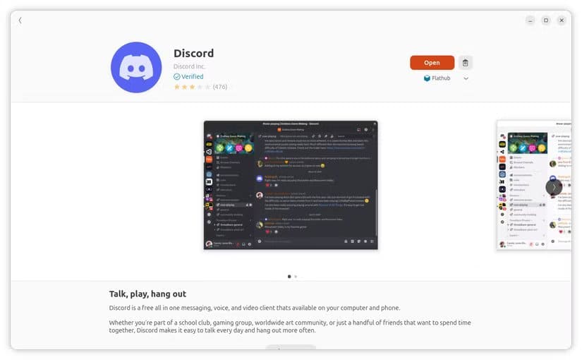6-discord-flatpak-on-gnome-software أفضل 7 تطبيقات Flatpak لمستخدمي لينُكس