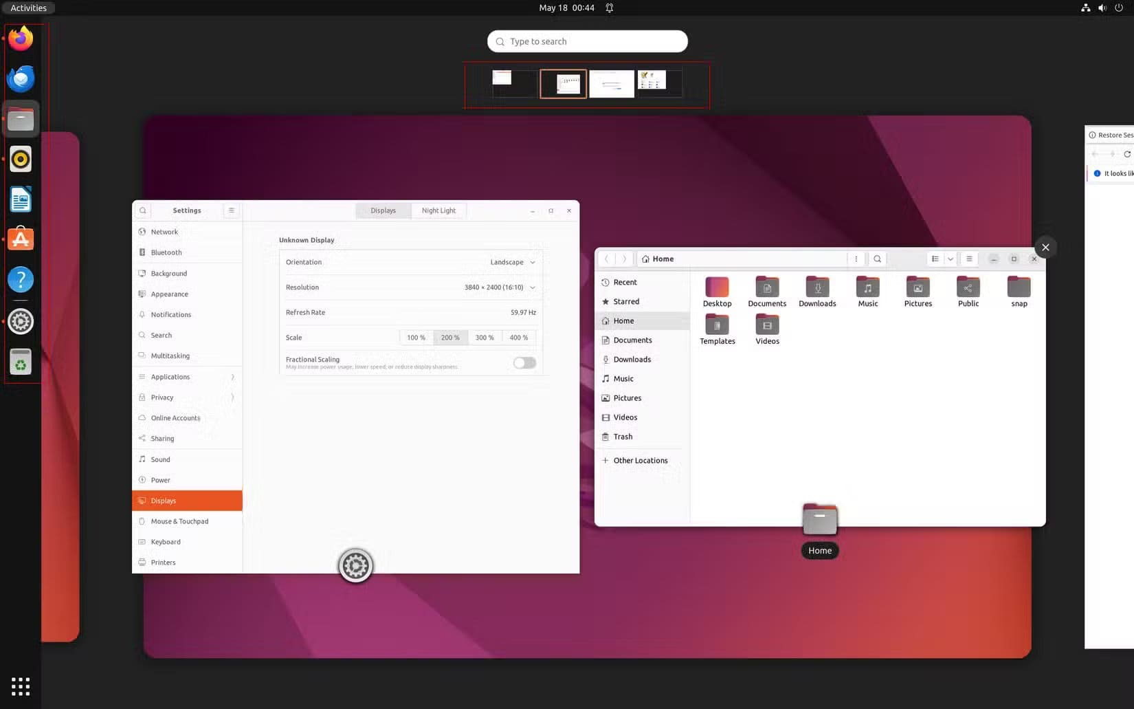 9-image-showing-ubuntu-22-04-activities-overview أسباب تجعل مستخدمي Linux يعودون للنظام بعد التخلي عنه لفترة