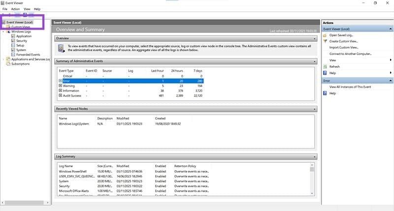 How-to-Check-Windows-Crash-or-BSOD-Logs-1 التحقق من سجلات الأعطال وشاشة الموت الزرقاء في Windows