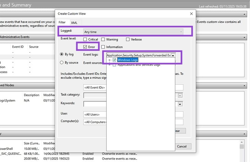 How-to-Check-Windows-Crash-or-BSOD-Logs-3 التحقق من سجلات الأعطال وشاشة الموت الزرقاء في Windows