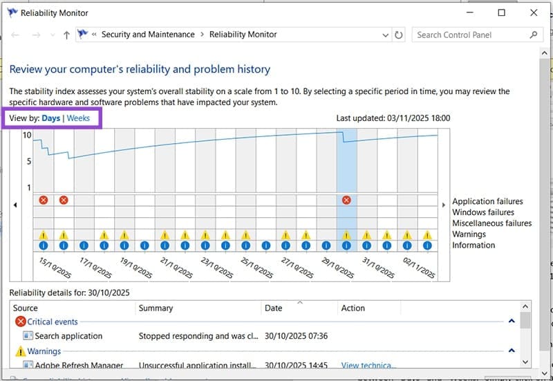 How-to-Check-Windows-Crash-or-BSOD-Logs-5 التحقق من سجلات الأعطال وشاشة الموت الزرقاء في Windows