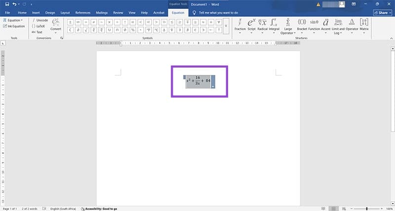 Microsoft-Word-Equations-Dont-Convert-to-Professional-Mode-4 تحسين عرض المعادلات في Microsoft Word لتحقيق المظهر الاحترافي