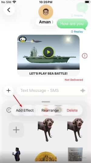 add-effect-option-in-imessage تحسينات يحتاجها Google Messages ليواكب تجربة iMessage
