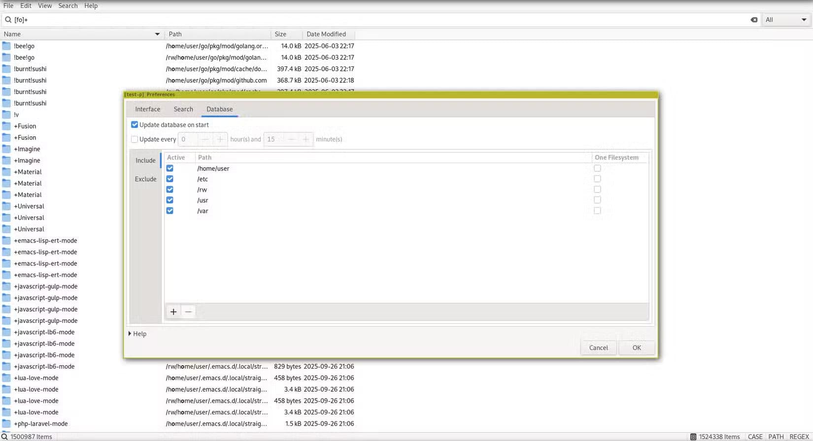 an-fsearch-settings-window-is-displayed-it-shows-a-list-of-paths-it-should-include-in-search-results-the-home-etc-usr-and-var-directories-are-selected أداة بحث تغيّر تجربة مستخدمي Windows وتمنحهم سرعة شبيهة بما اعتادوه على Linux