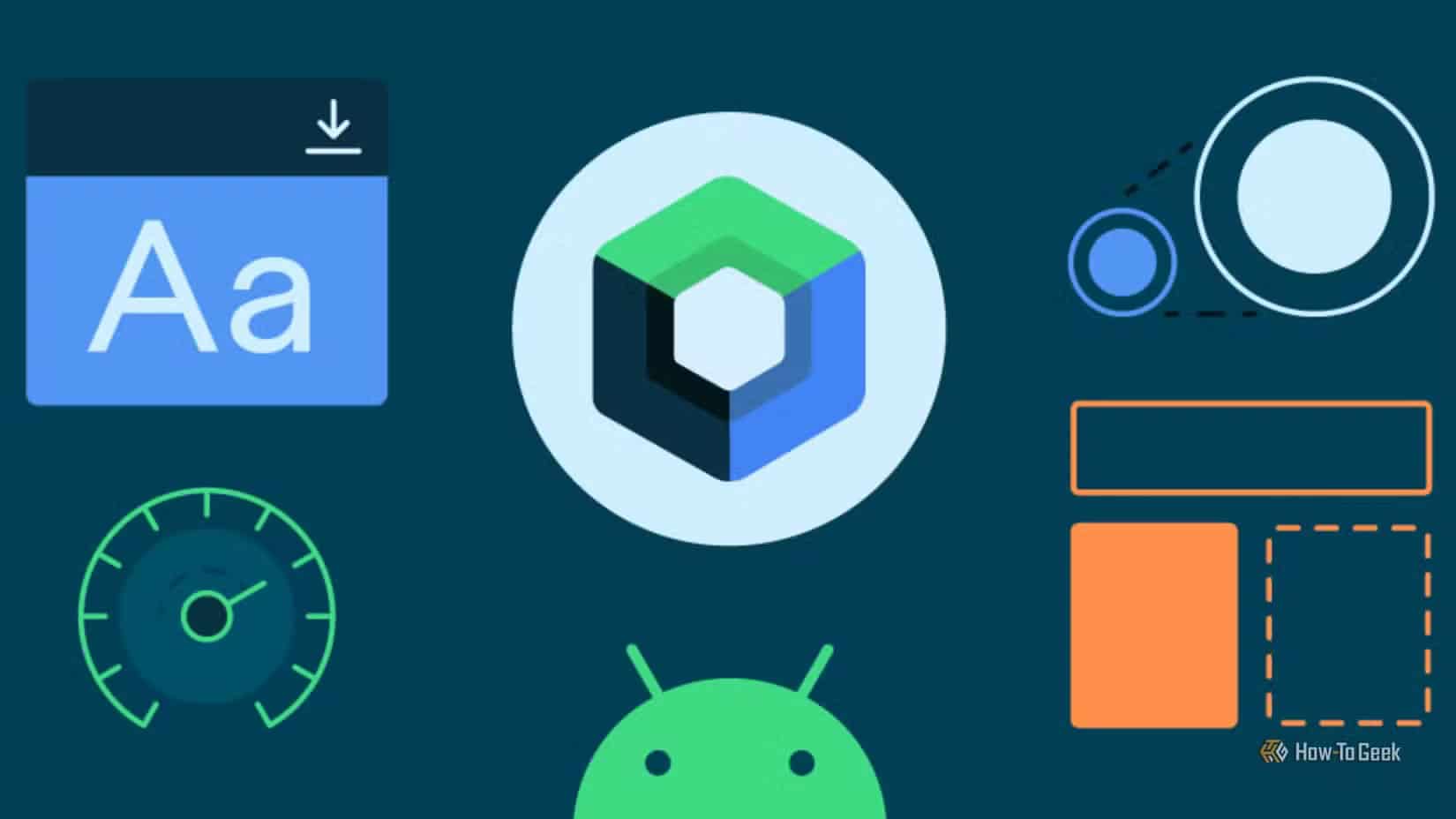 android-jetpack-compose-graphic-with-the-android-bugdroid-and-other-elements أهم الدروس التي يجب معرفتها قبل بدء برمجة تطبيقات Android