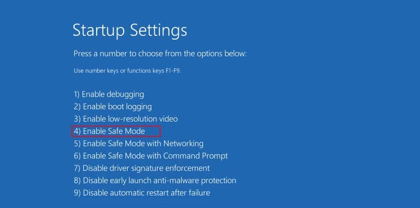 boot-into-safe-mode-from-the-windows-recovery-environment-winre أفضل الإجراءات عند تعطل Windows 11 واستعادة التشغيل بسرعة
