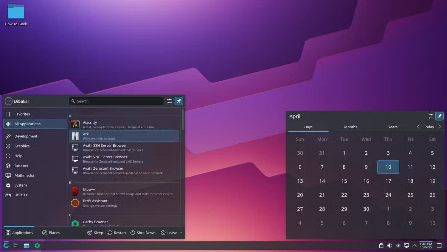 cachyos-application-menu اختيار توزيعة Linux المناسبة للمبتدئين أصبح أسهل مع هذه الأنظمة الثلاثة