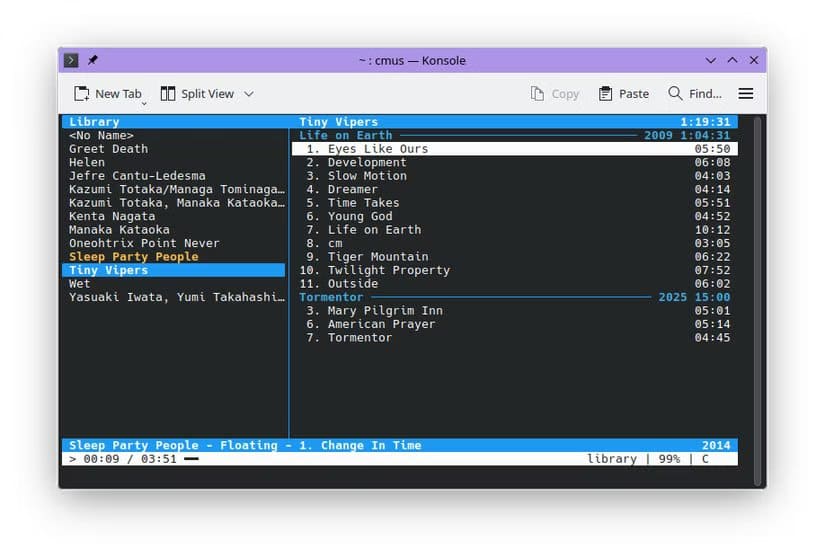 cmus-app-in-a-linux-terminal استمتع بالموسيقى عبر سطر الأوامر باستخدام هذه الأدوات المذهلة