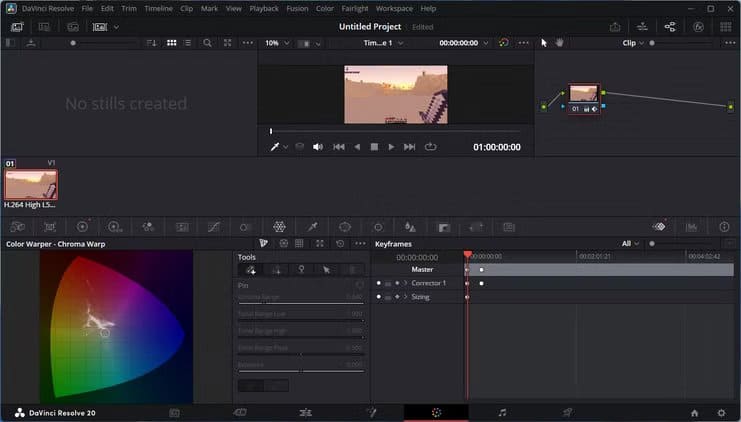 davinci-resolve-s-node-system-while-color-grading أسباب تجعل مستخدمي Linux يعودون للنظام بعد التخلي عنه لفترة