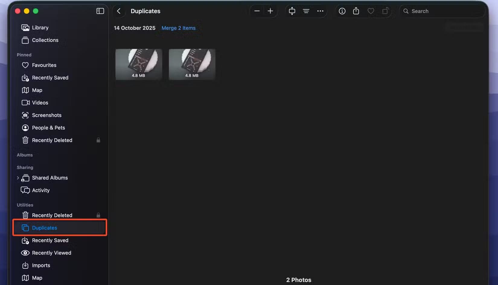 duplicates-in-photos طرق فعّالة لاستعادة مساحة القرص على جهاز Mac دون حذف ملفاتك الأساسية