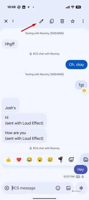 edit-icon-in-rcs-chat تحسينات يحتاجها Google Messages ليواكب تجربة iMessage