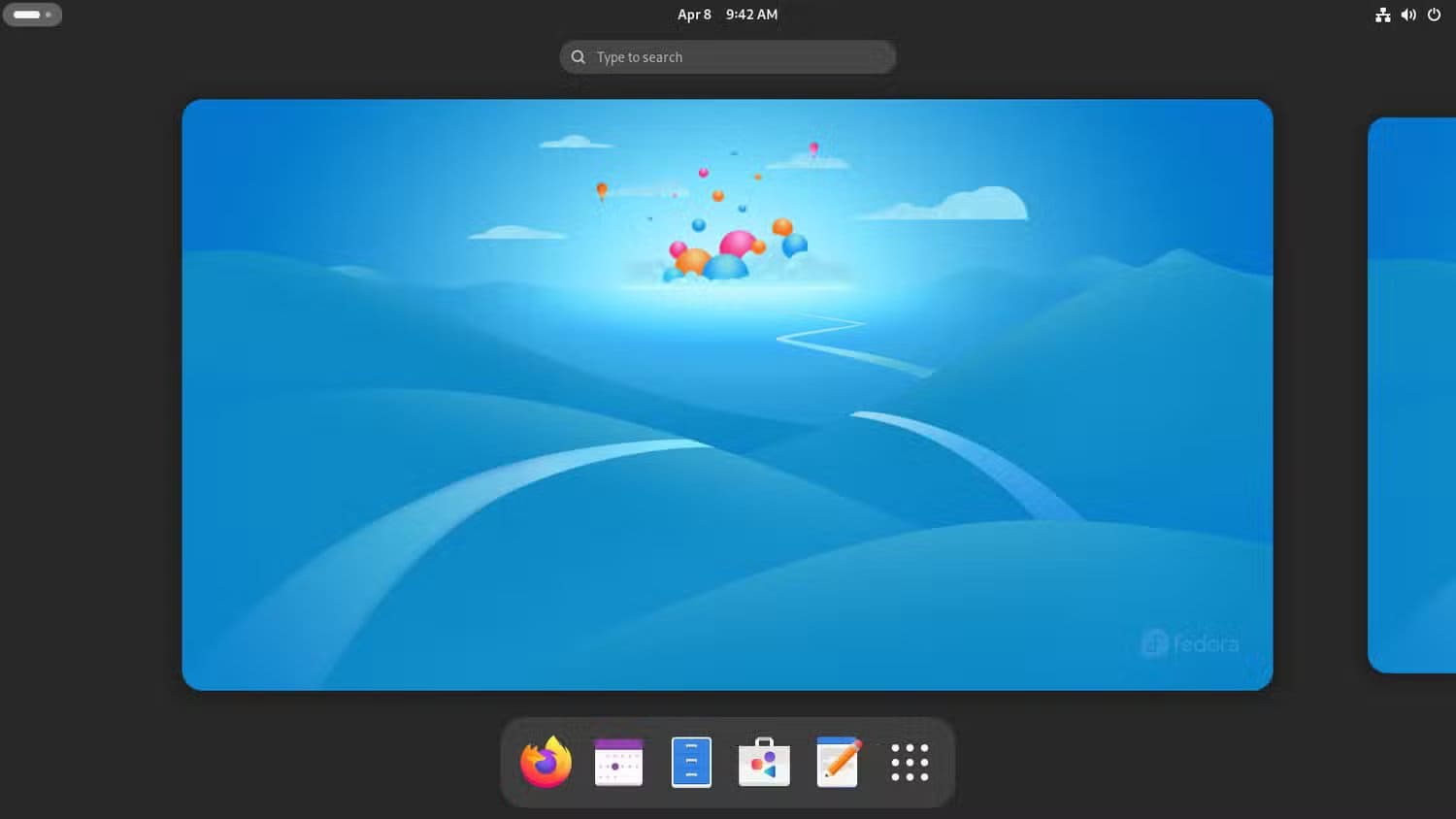 fedora-gnome-activities-overview اختيار توزيعة Linux المناسبة للمبتدئين أصبح أسهل مع هذه الأنظمة الثلاثة