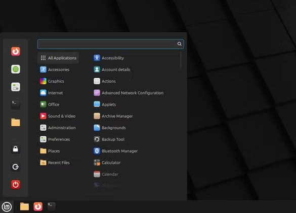 linux-mint-cinammon-menu اختيار توزيعة Linux المناسبة للمبتدئين أصبح أسهل مع هذه الأنظمة الثلاثة