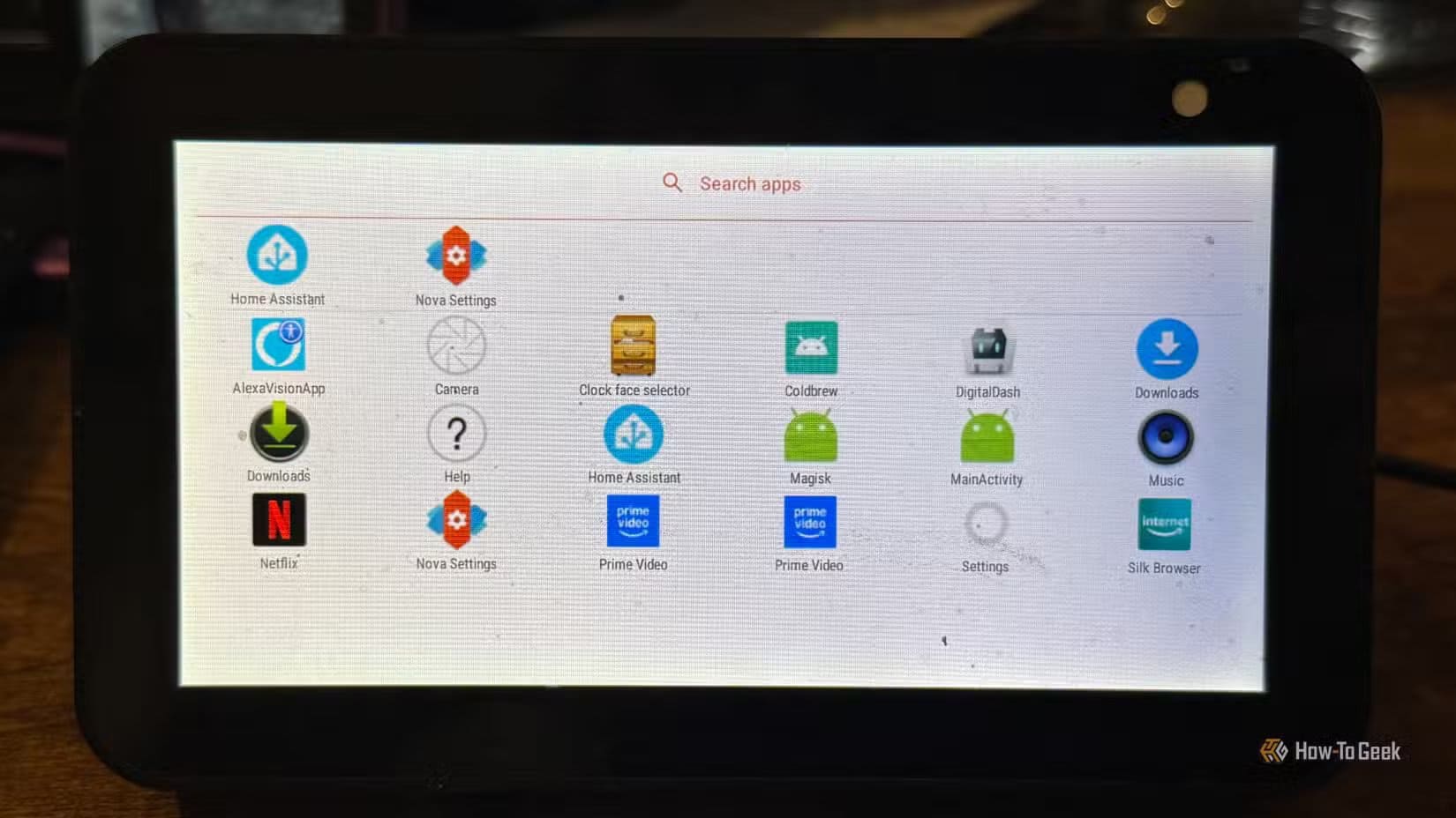 nova-launcher-running-on-an-echo-show-5-1 اجعل شاشة Echo Show تعرض لوحة تحكم Home Assistant تلقائياً