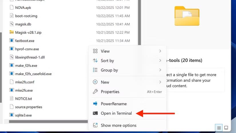 open-in-terminal-in-the-context-menu-in-file-explorer-on-windows اجعل شاشة Echo Show تعرض لوحة تحكم Home Assistant تلقائياً