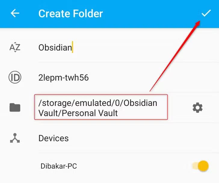syncthing-mobile-app-finalize-directory تطبيقات Android مفتوحة المصدر تستحق الاستخدام حتى لو لم تكن مجانية