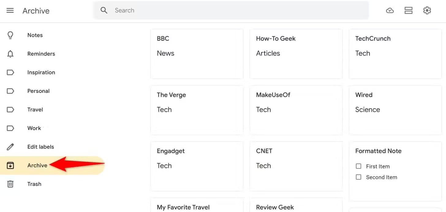 12-view-archived-notes-google-keep Google Keep يمنحك طريقة أسهل لإدارة مهامك وتنظيم يومك بكفاءة