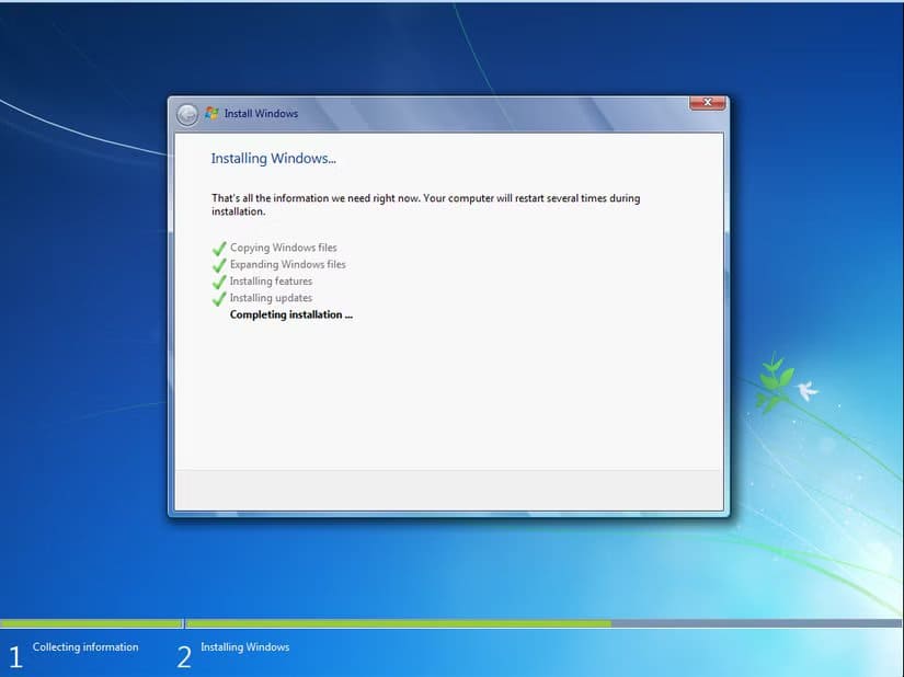 9e-windows-7-en-setup-installation-process-5 أسرار توقف شريط التقدم عند 99% وكيف تعمل أنظمة تقدير وقت التحميل في الخلفية
