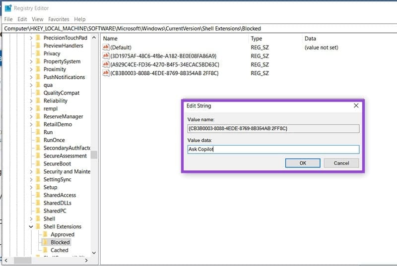 Remove-Ask-Copilot-From-the-Right-Click-Context-Menu-With-These-Tips-5 إزالة خيار Ask Copilot من قائمة النقر بزر الماوس الأيمن في Windows بسهولة